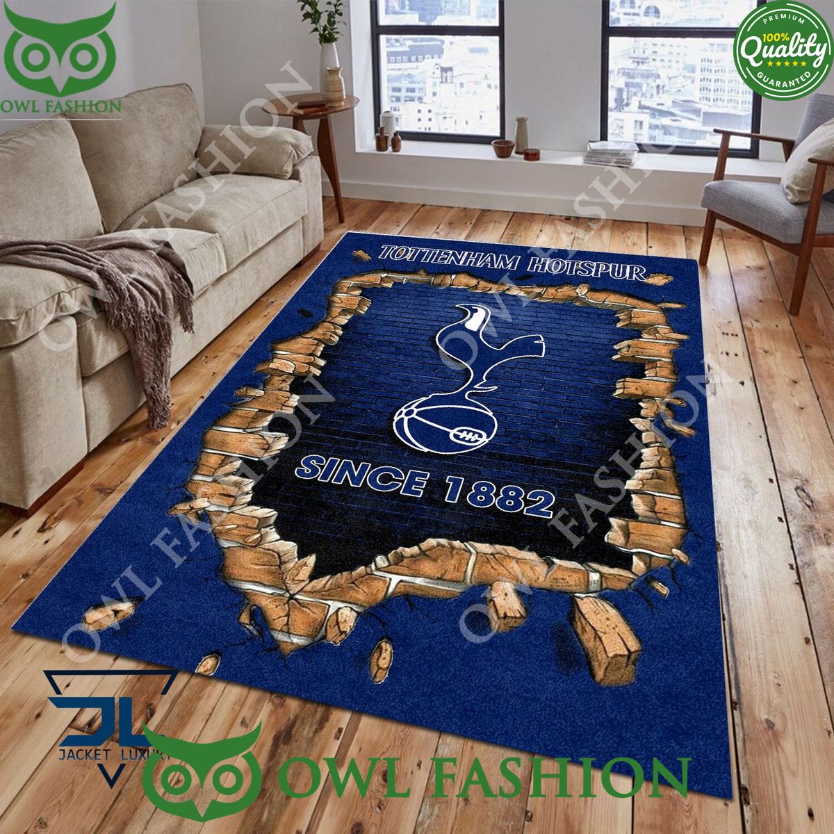 Tottenham Hotspur F.C 1883 Premier League Living Room Carpet