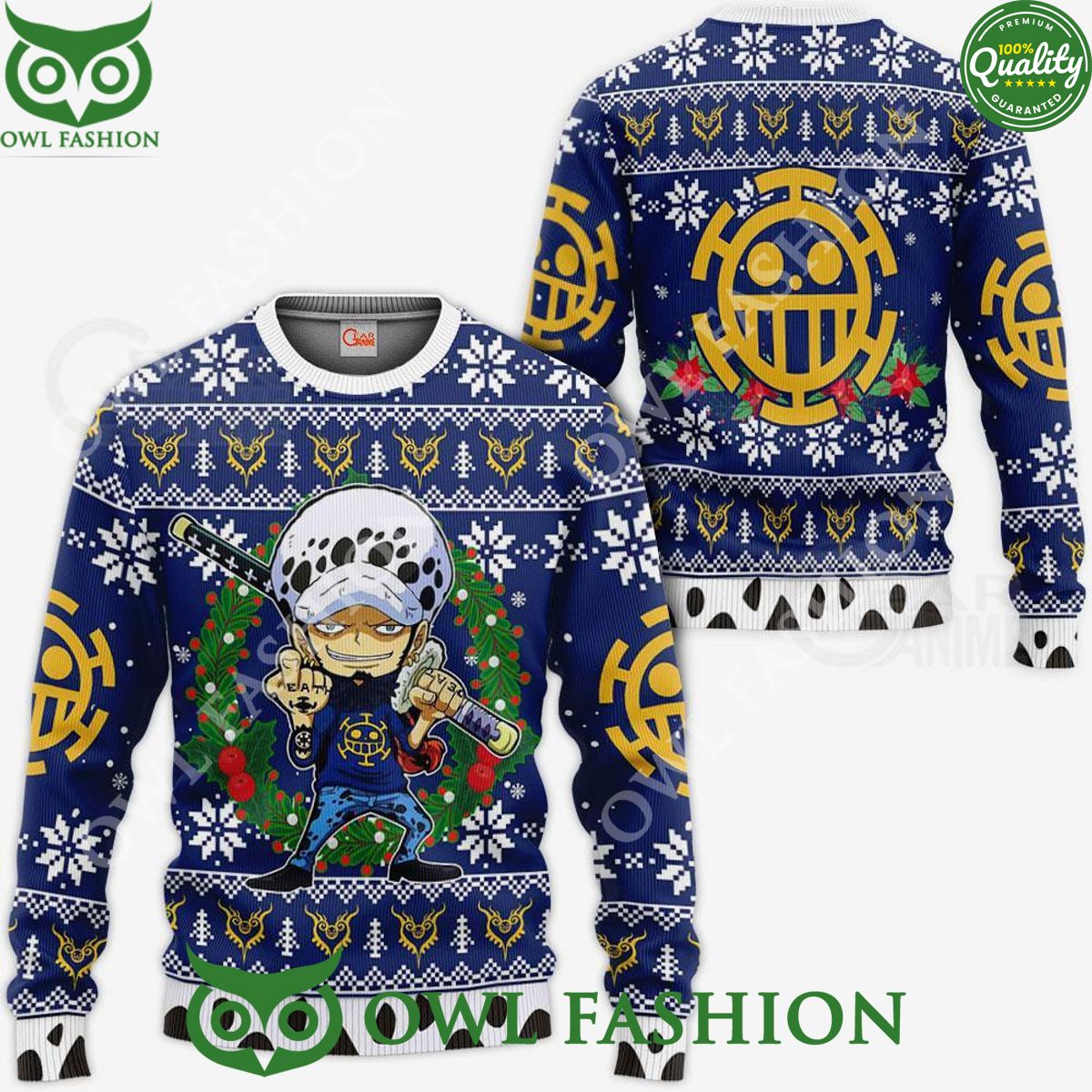 Trafalgar Law Ugly Christmas Sweater Jumper Xmas Gift