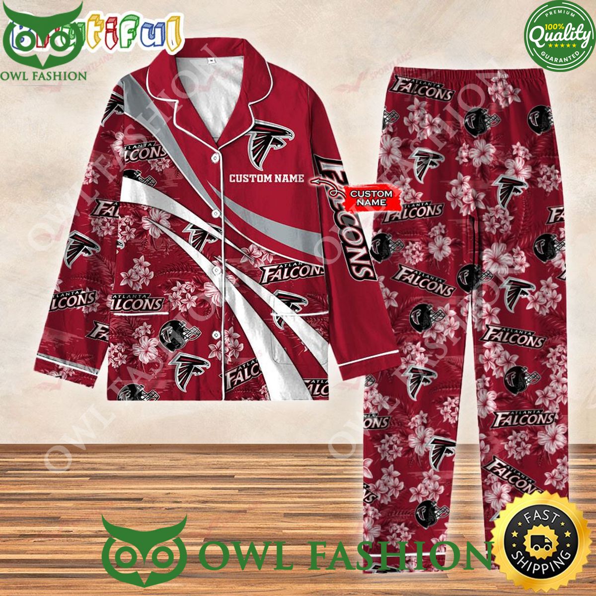 Trending Atlanta Falcons NFL 3D Personalized Pajamas Set