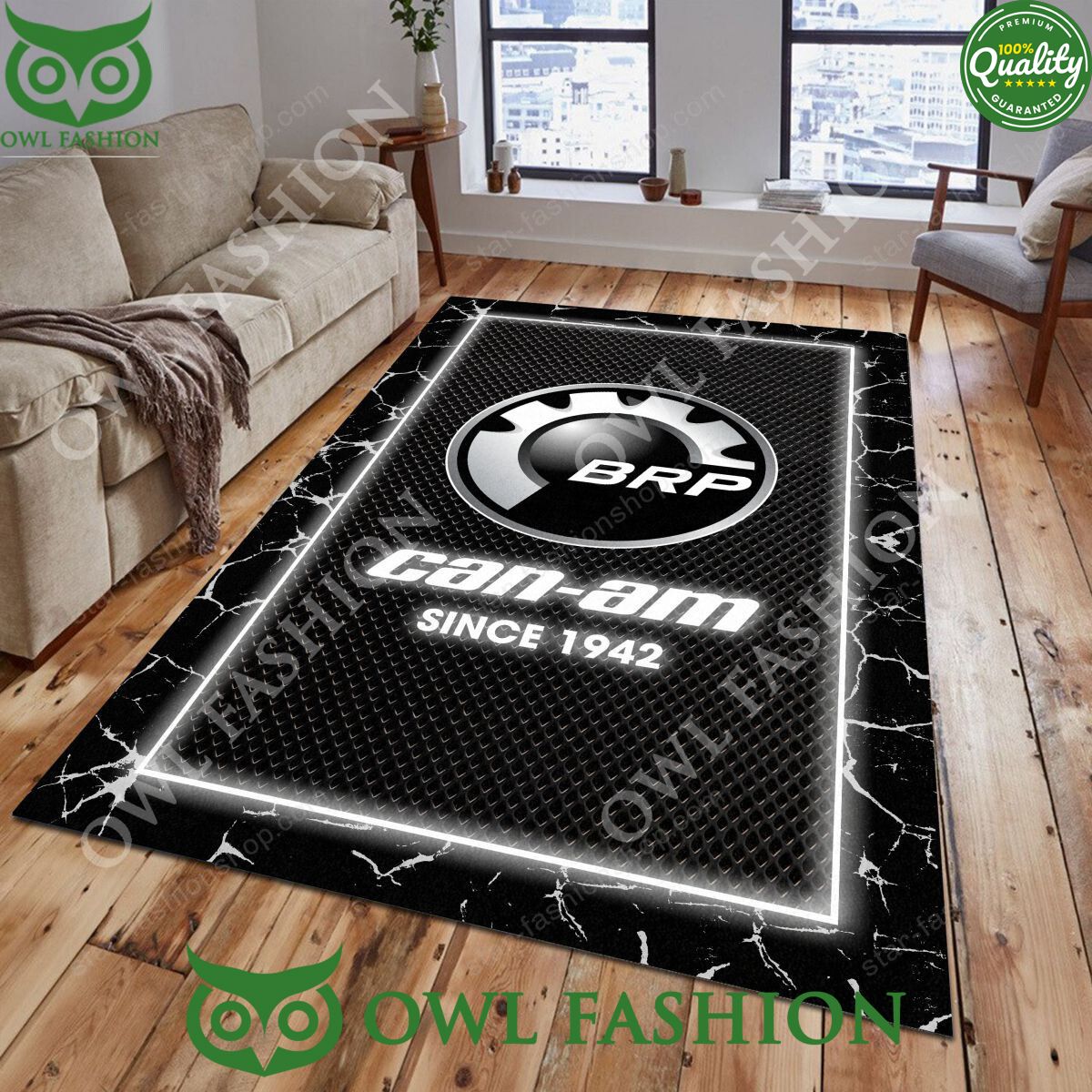 Trending BRP Can am Motorcycle Brand Carpet Rug