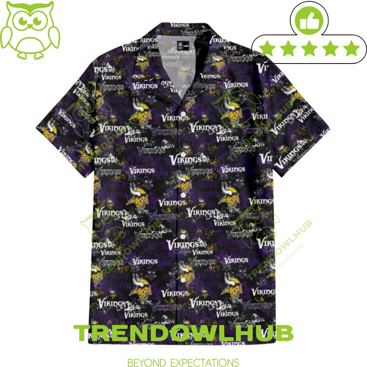 Trending Minnesota Vikings Norse Legend Purple Hawaiian Shirt