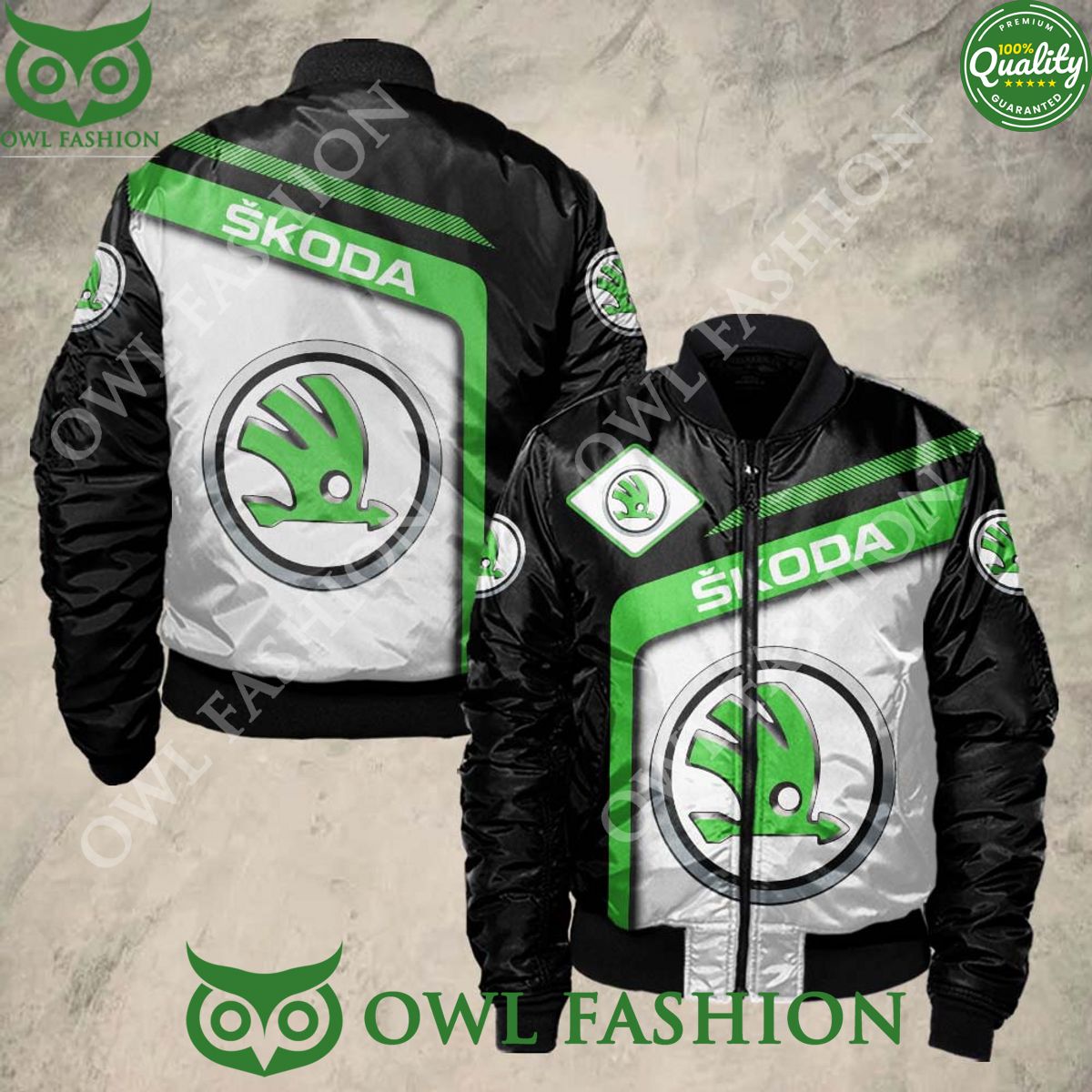 Trending Skoda Auto Brand Bomber Jacket Printed