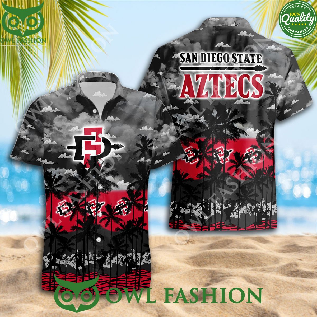Trending Summer 2024 San Diego State Aztecs Basketball Hawaiian Shirt