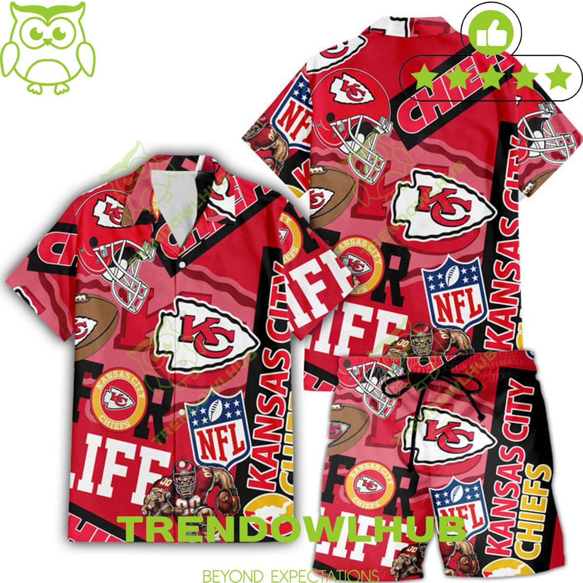 Trending Summer Kansas City Chiefs NFL Hawaiian Shirt and short