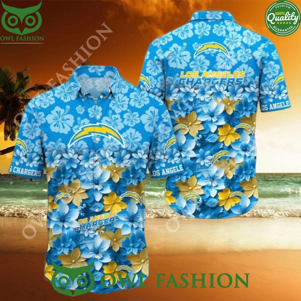 Trending Summer Los Angeles Chargers NFL Fashion Hawaiian Shirt