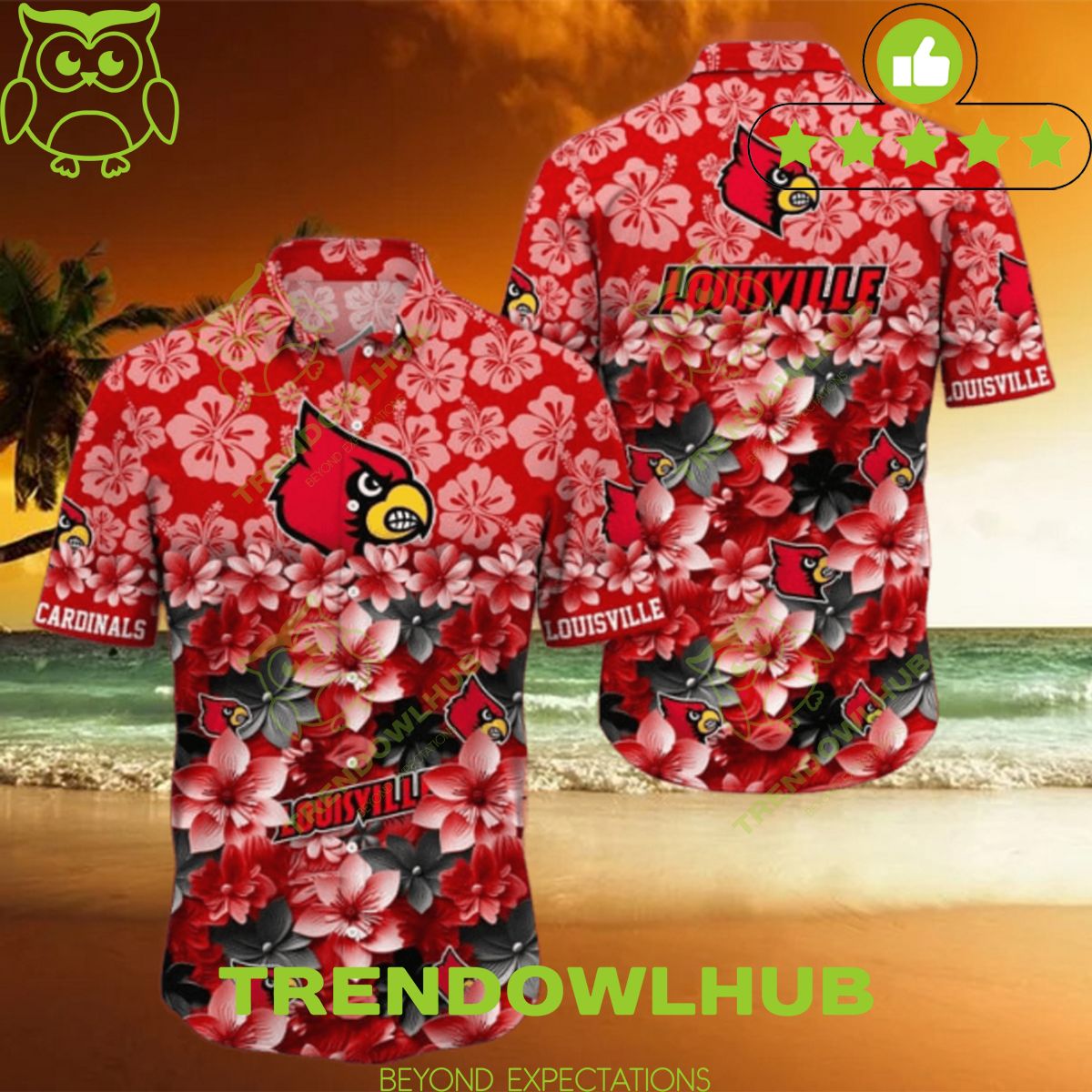 Trending Summer Louisville Cardinals NCAA Hawaiian Shirt 2024