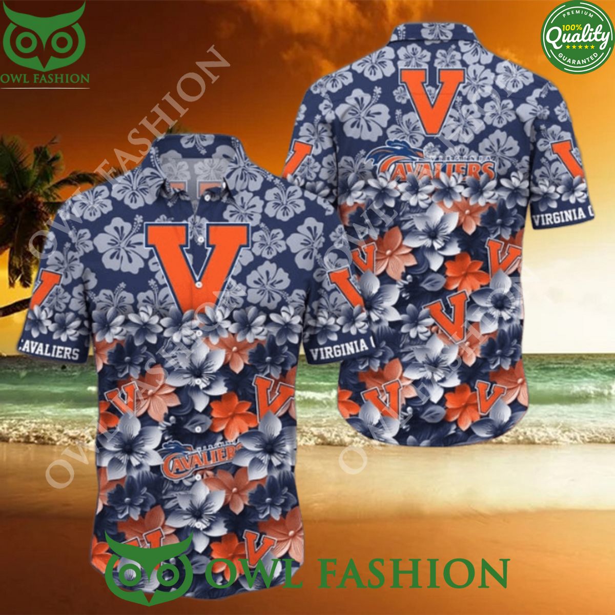 Trending Summer Virginia Cavaliers NCAA3 Flower Hawaiian Shirt