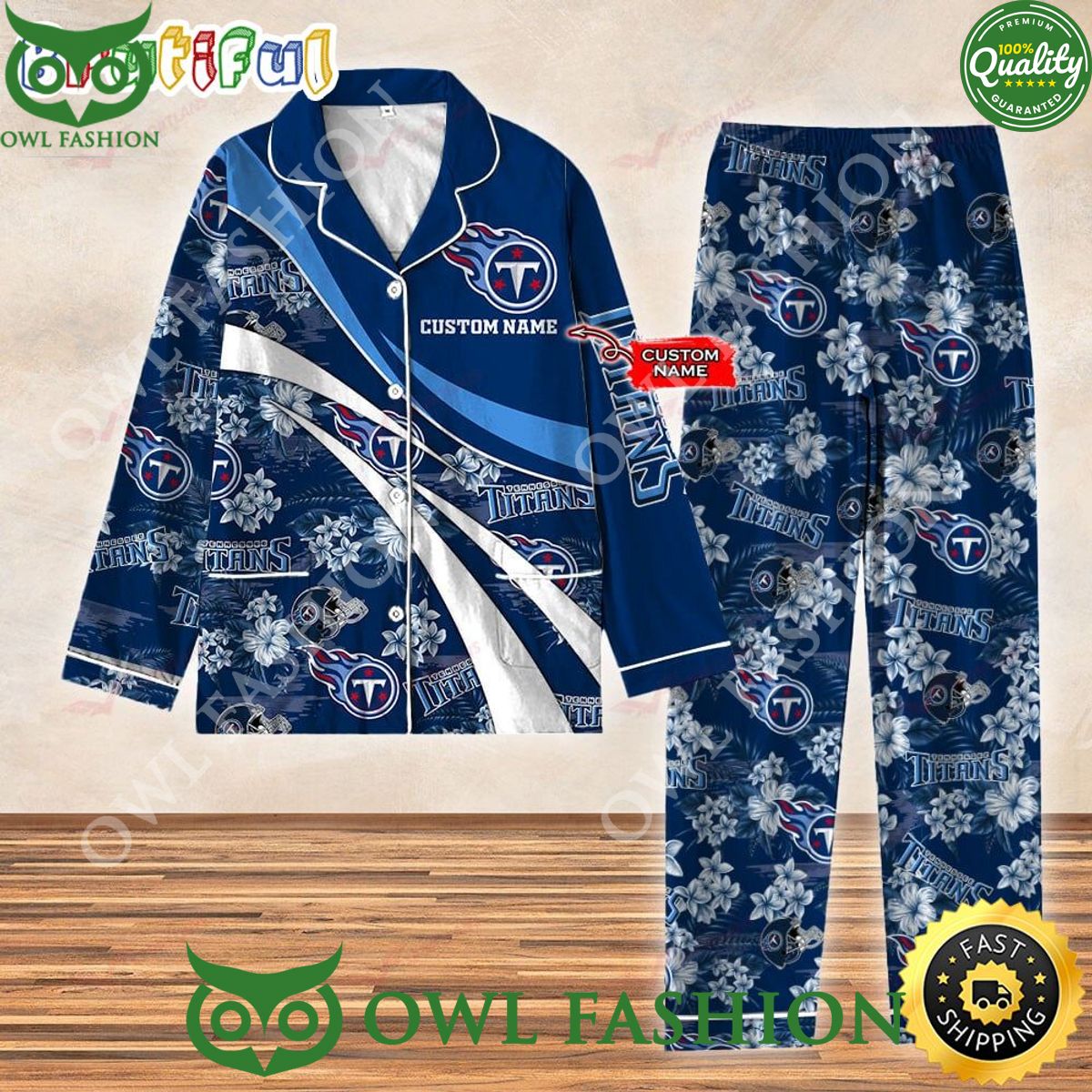 Trending Tennessee Titans NFL 3D Personalized Pajamas Set