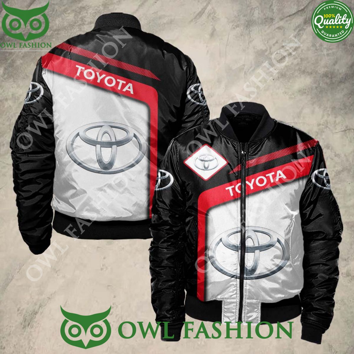Trending Toyota Brand Bomber Jacket Printed