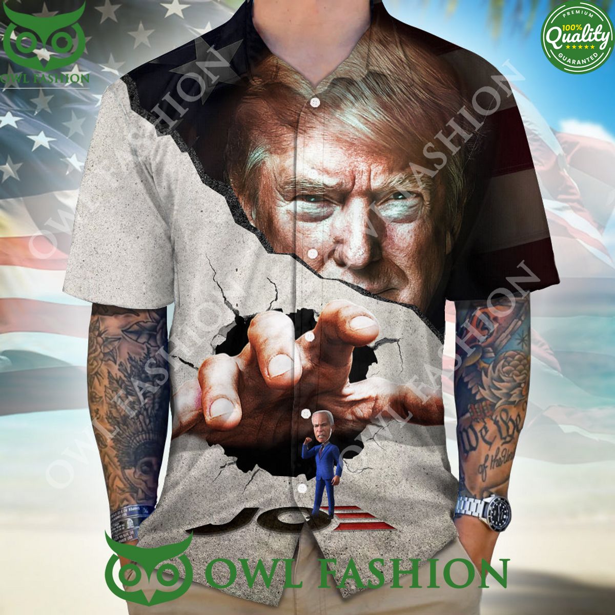 Trump Break The Wall Against Joe Hawaii Shirt