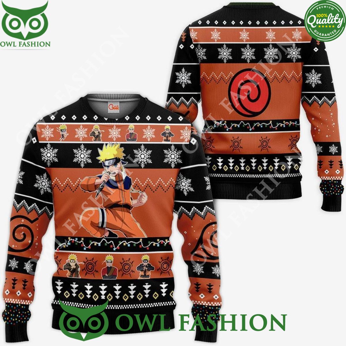 Uzumaki Naruto Vintage Ugly Christmas Sweater Jumper