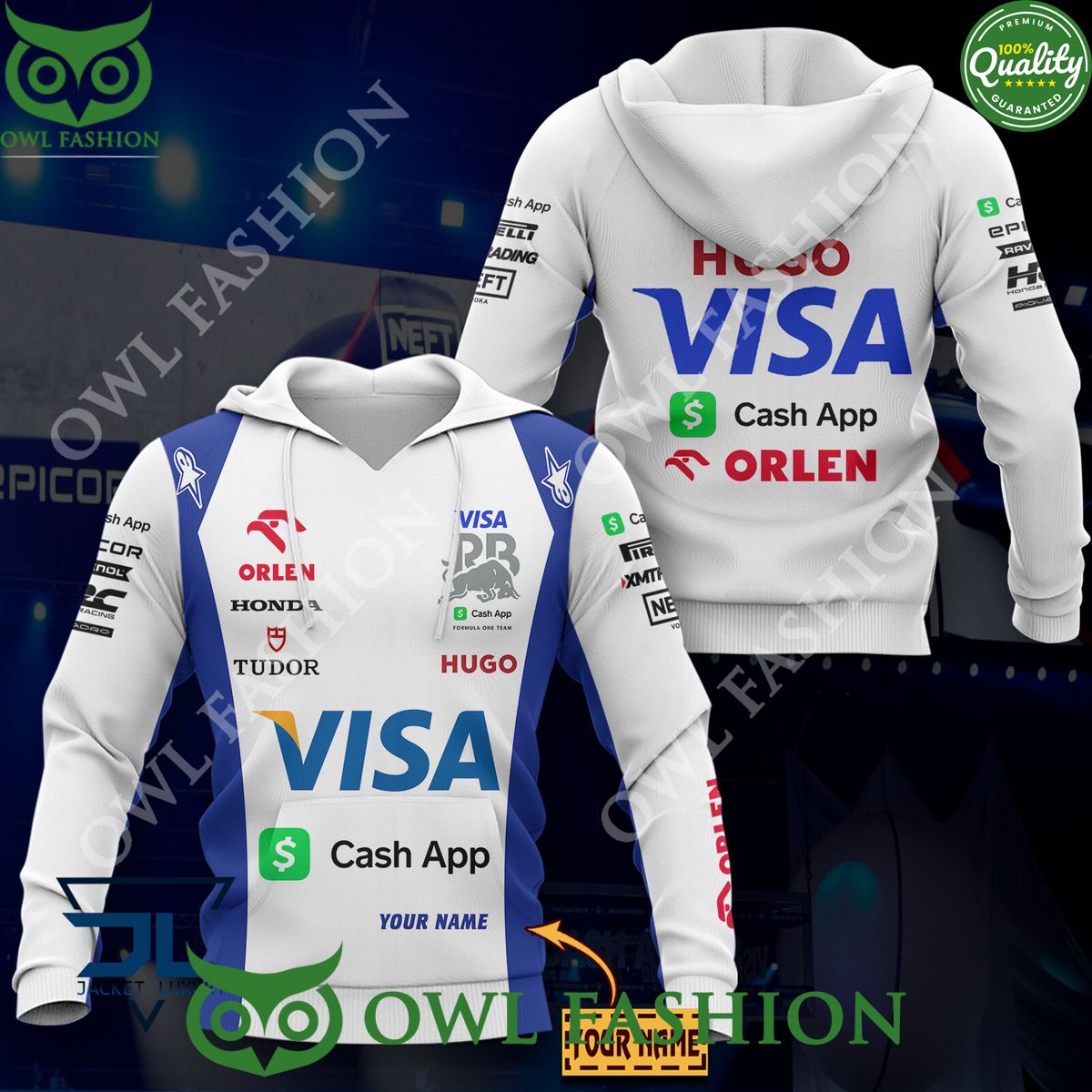 Visa Cash App RB F1 Season 2024 Customized Printed Hoodie Shirt