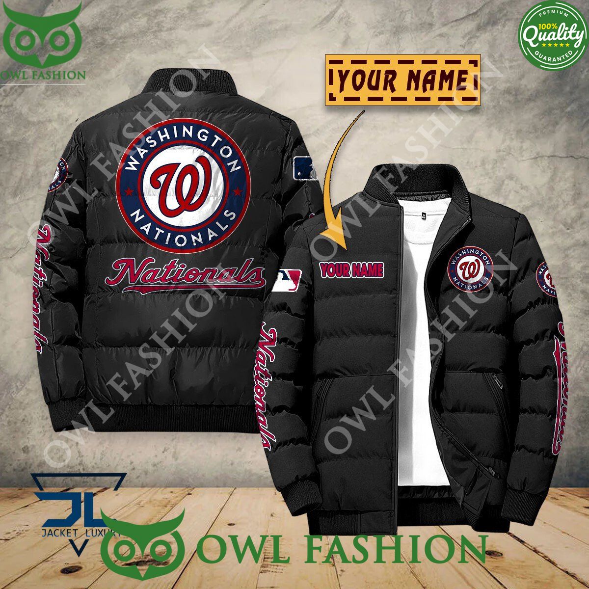 Washington Nationals Custom Name MLB Baseball Jacket Sport