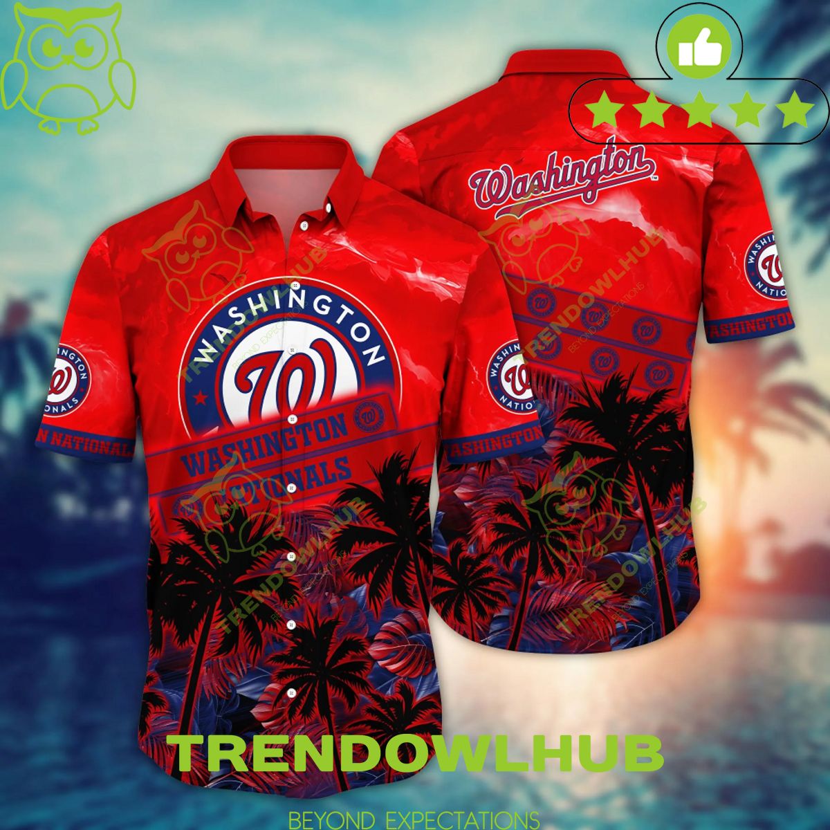 Washington Nationals MLB Vintage Summer Trending Hawaii Shirt