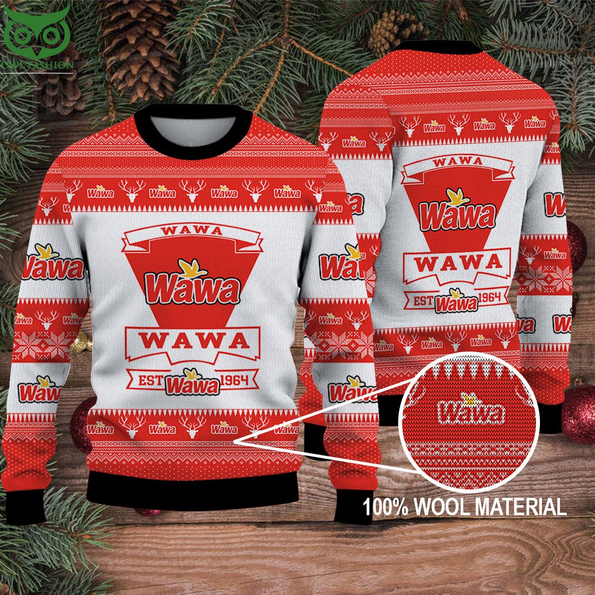 Wawa Hot Ugly Sweater 