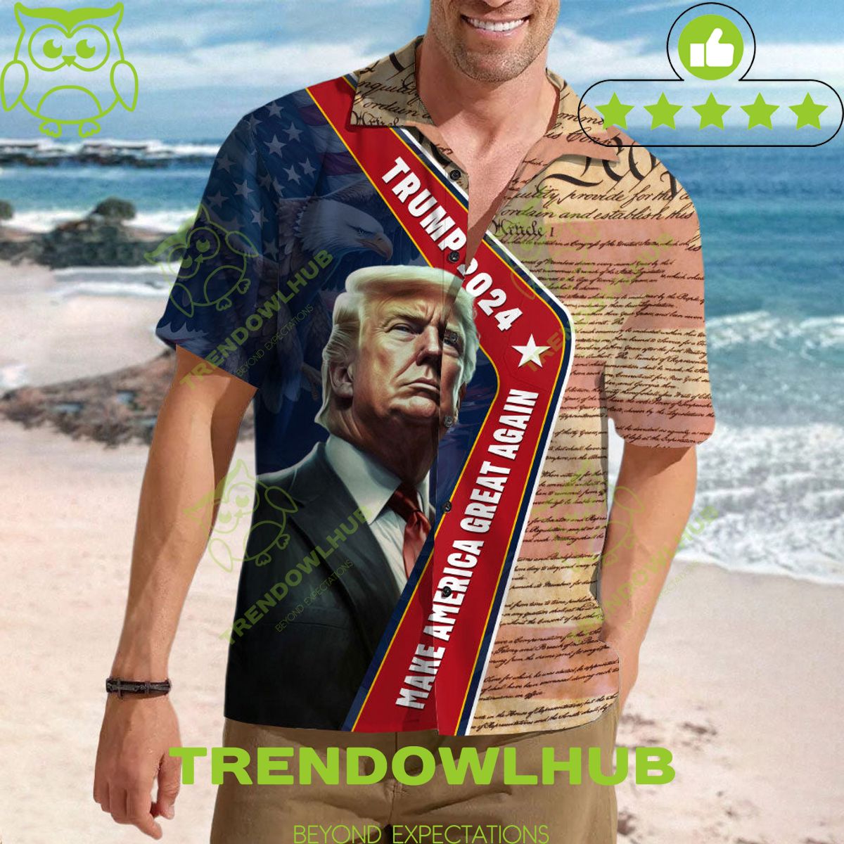 We Are People Trump 2024 Hawaiian Shirt Flower Summer