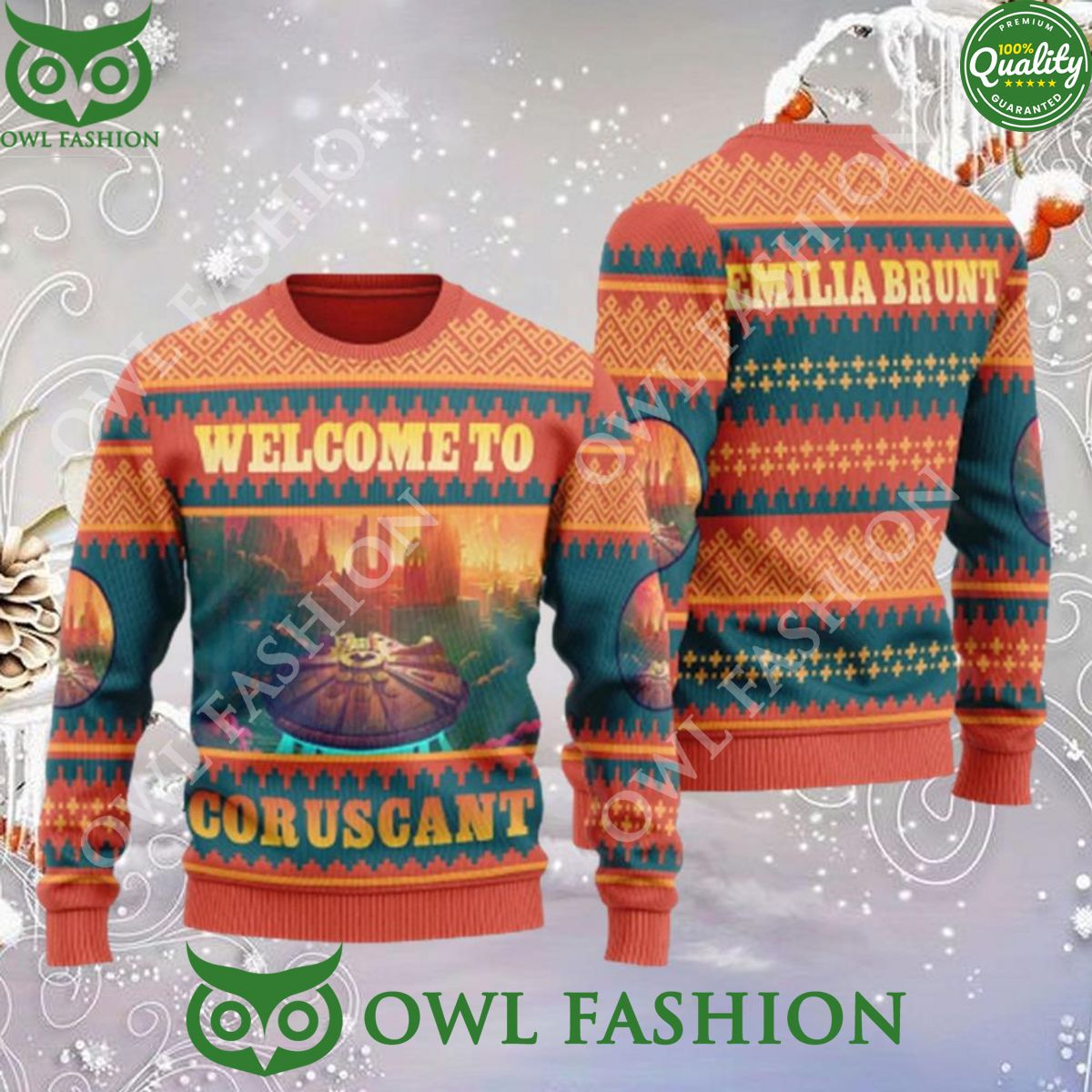 Welcome To Coruscant Star Wars Ugly Sweater Jumper