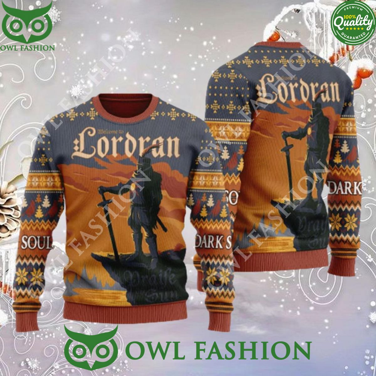 Welcome To Lordran Ugly Sweater Unisex Jumper