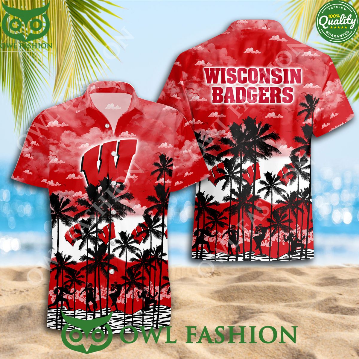 Wisconsin Badgers NCAA Hawaiian Shirt Summer Limited Version 2024