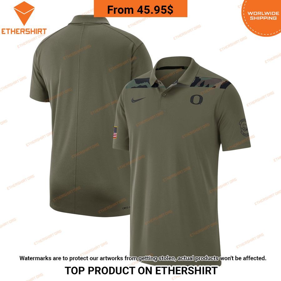 oregon ducks salute to service military veteran polo shirt 1 164