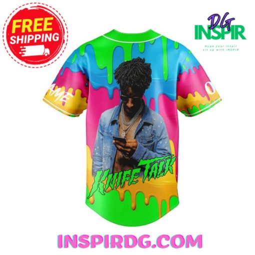 The 21 Savage Slime You Out Knife Talk Jersey Shirt