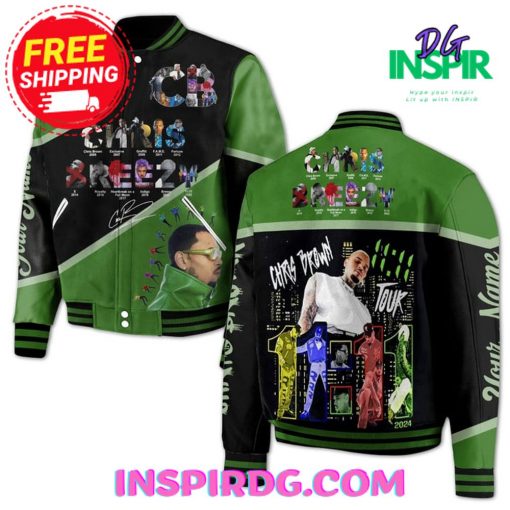 Chris Breezy 11:11 Tour Baseball Jacket