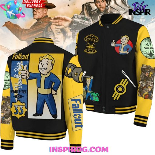 Fallout Atom Cats Vault Boys Baseball Jacket