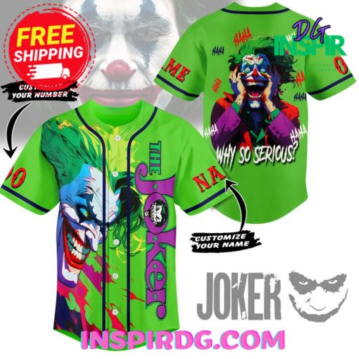 Joker Why So Serious Custom Jersey