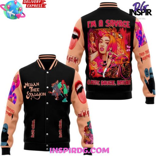 Megan Thee Stallion Classy Bougie Ratchet Baseball Jacket