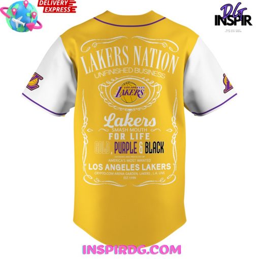 NBA Los Angeles Lakers Nation Baseball Jersey
