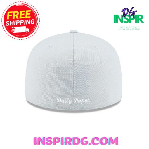 New Era X Daily Paper Gray 59FIFTY Fitted Cap