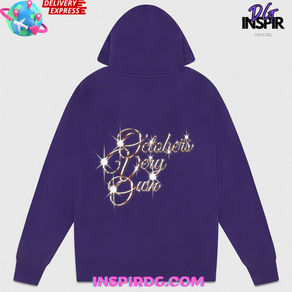 October s Very Own Bling Purple Hoodie InspirDG