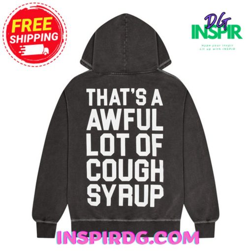 TRAPSTAR X COUGH SYRUP IRONGATE ARCH HOODIE  BLACK ENZYME