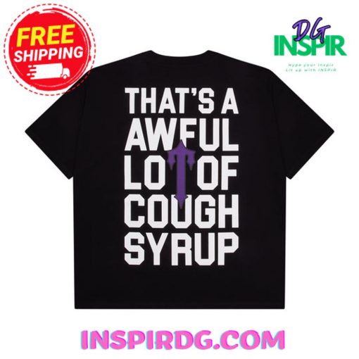 TRAPSTAR X COUGH SYRUP IRONGATE TSHIRT BLACK
