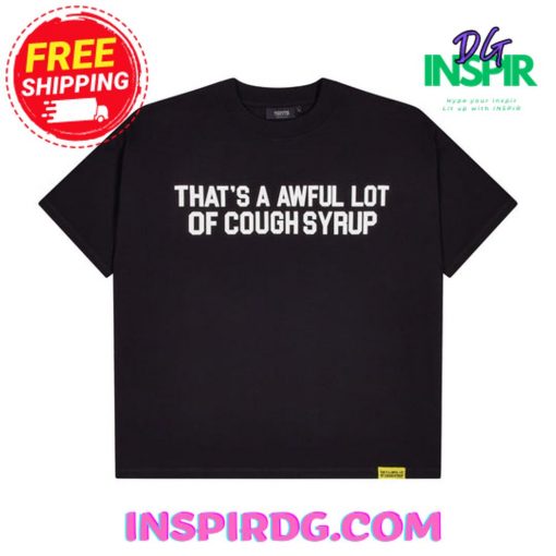 TRAPSTAR X COUGH SYRUP IRONGATE TSHIRT BLACK