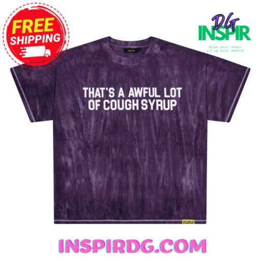 TRAPSTAR X COUGH SYRUP IRONGATE WASHED T-SHIRT