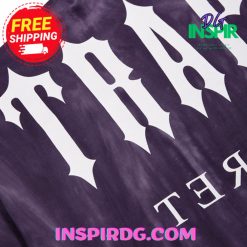 TRAPSTAR X COUGH SYRUP IRONGATE WASHED TSHIRT PURPLE