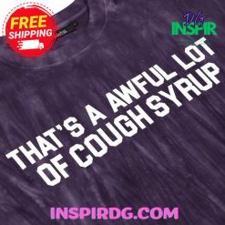 TRAPSTAR X COUGH SYRUP IRONGATE WASHED TSHIRT PURPLE