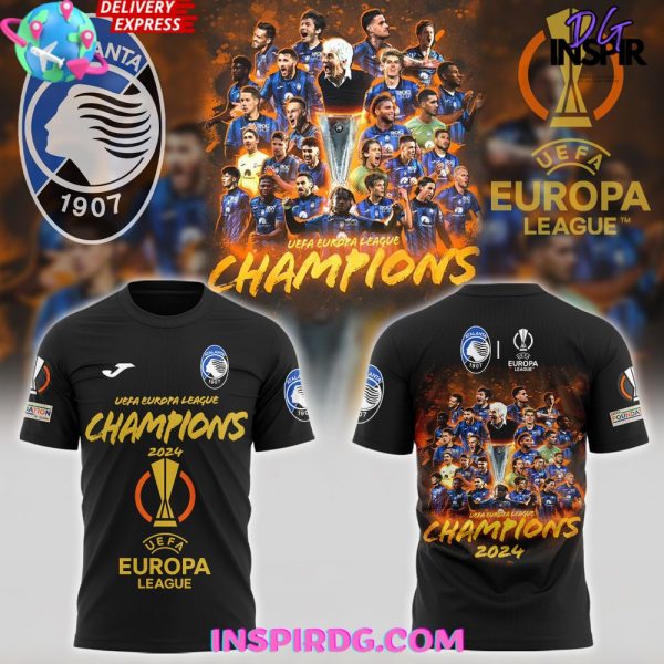 Atalanta BC UEFA Europa League Champions 2024 Collection Hoodie T-Shirt Polo Sweatshirt