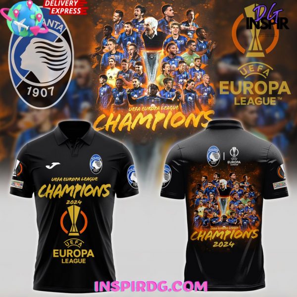 Atalanta BC UEFA Europa League Champions 2024 Collection Hoodie T-Shirt Polo Sweatshirt
