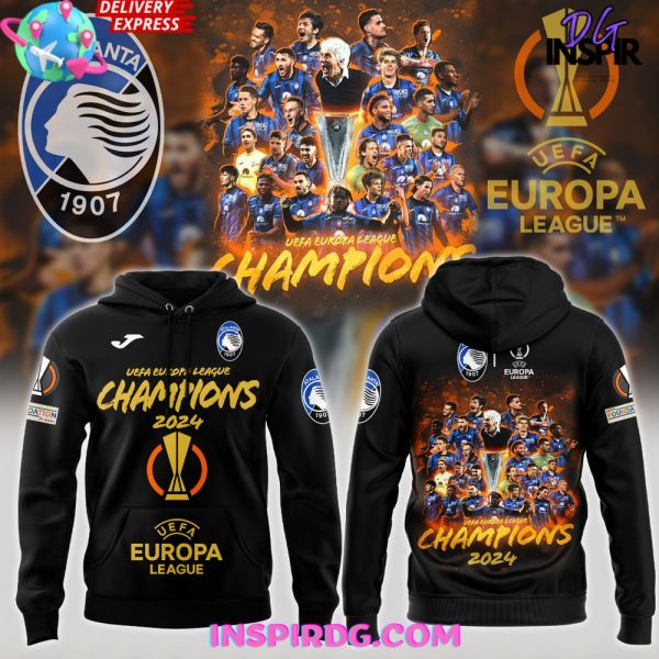 Atalanta BC UEFA Europa League Champions 2024 Collection Hoodie T-Shirt Polo Sweatshirt