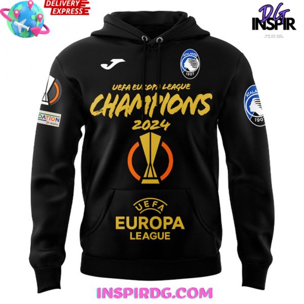 Atalanta BC UEFA Europa League Champions 2024 Collection Hoodie T-Shirt Polo Sweatshirt