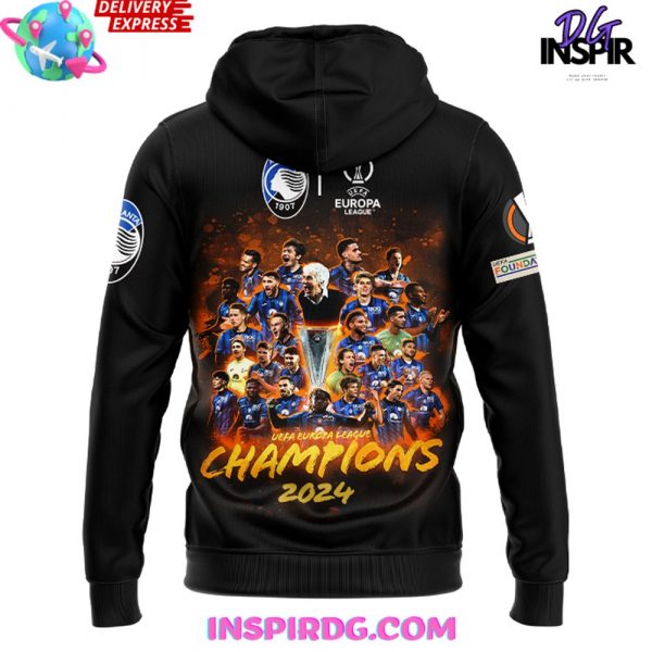 Atalanta BC UEFA Europa League Champions 2024 Collection Hoodie T-Shirt Polo Sweatshirt