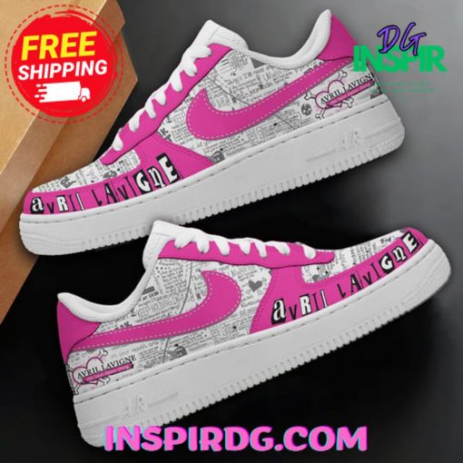 Avril Lavigne Star White Pink Air Force 1