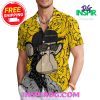 Chrysanthemum Flowers Orange Casual Hawaiin Shirt