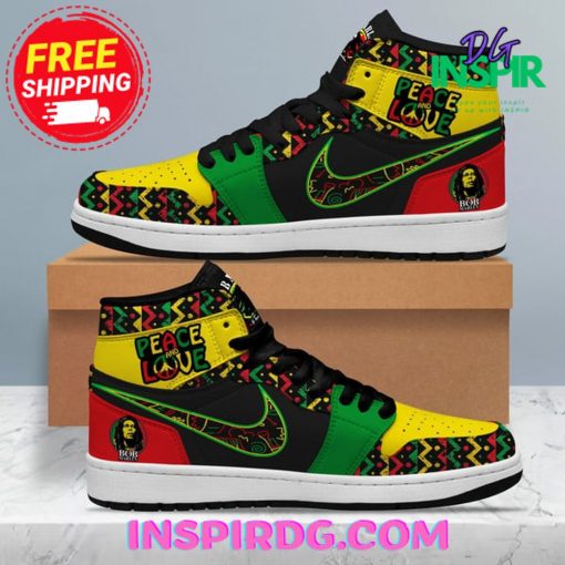Bob Marley Peace and Love Air Jordan 1 High