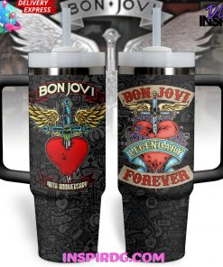 Bon Jovi 40th Anniversary Stanley Tumbler 40z