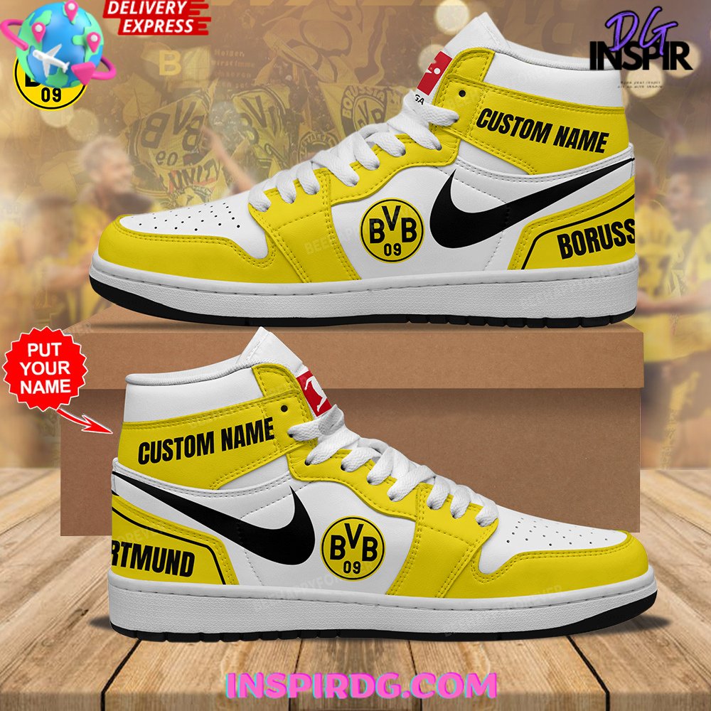 Borussia Dortmund x Nike Custom Name Air Jordan 1 InspirDG