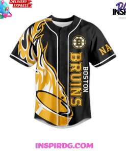 Boston Bruins Fear The Bear Custom Name Baseball Jersey InspirDG