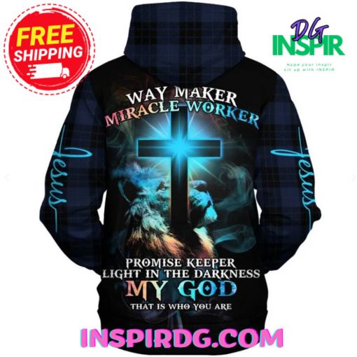 Christian Jesus Lion Cross All Over Print 3D Hoodies